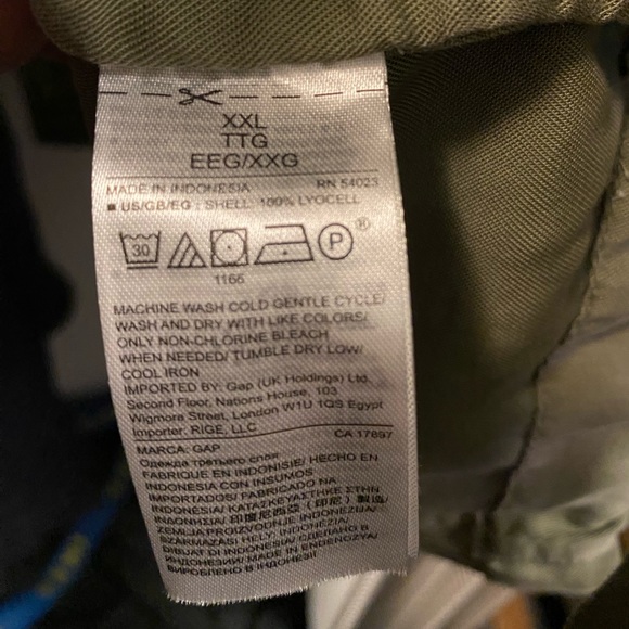 GAP - 100% Lyocell - Light Weight, Olive Green, Soft Drapey Jacket - XXL - Picture 7 of 7